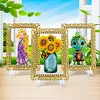 DIY Diamond Painting Clear Acrylic Frame Desktop Ornament with Display Stand, Craft Decor Kits