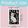 Wei&szlig;e Katze DIY, Perlengem&auml;lde, Kunstsets, Perlengem&auml;lde, Bildkunst, Basteln 30x40 cm f&uuml;r Erwachsene, Anf&auml;nger, Wanddekoration ohne Rahmen