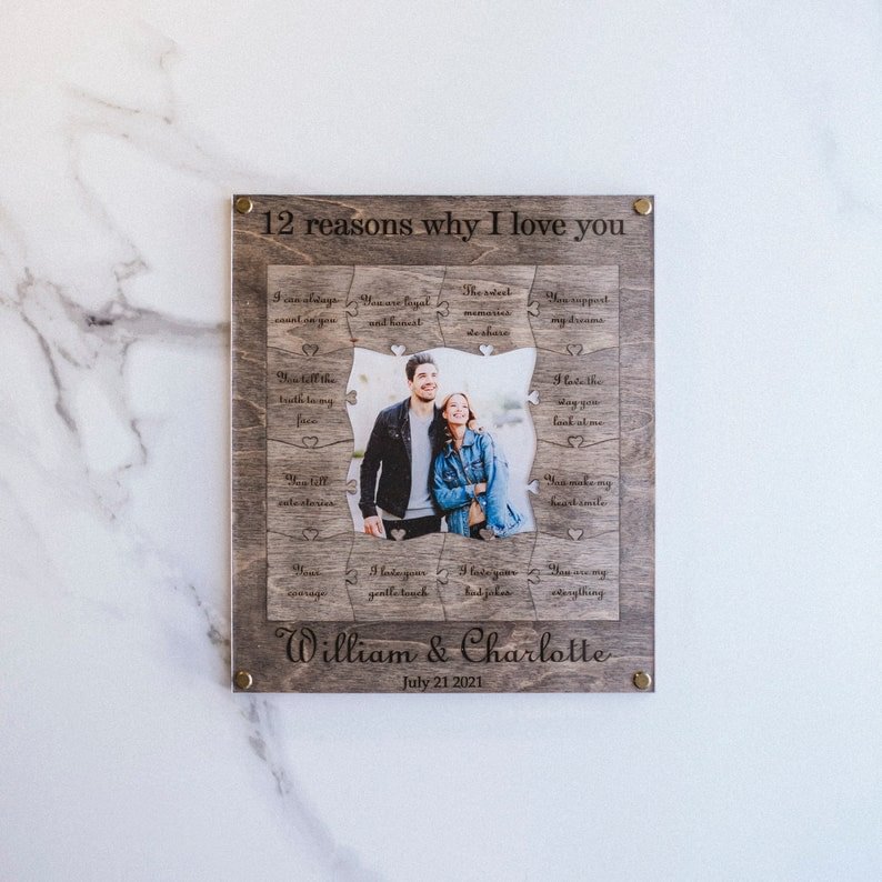Personalized Gifts 12 Reasons I Love You Anniversary Gifts Birthday Gifts