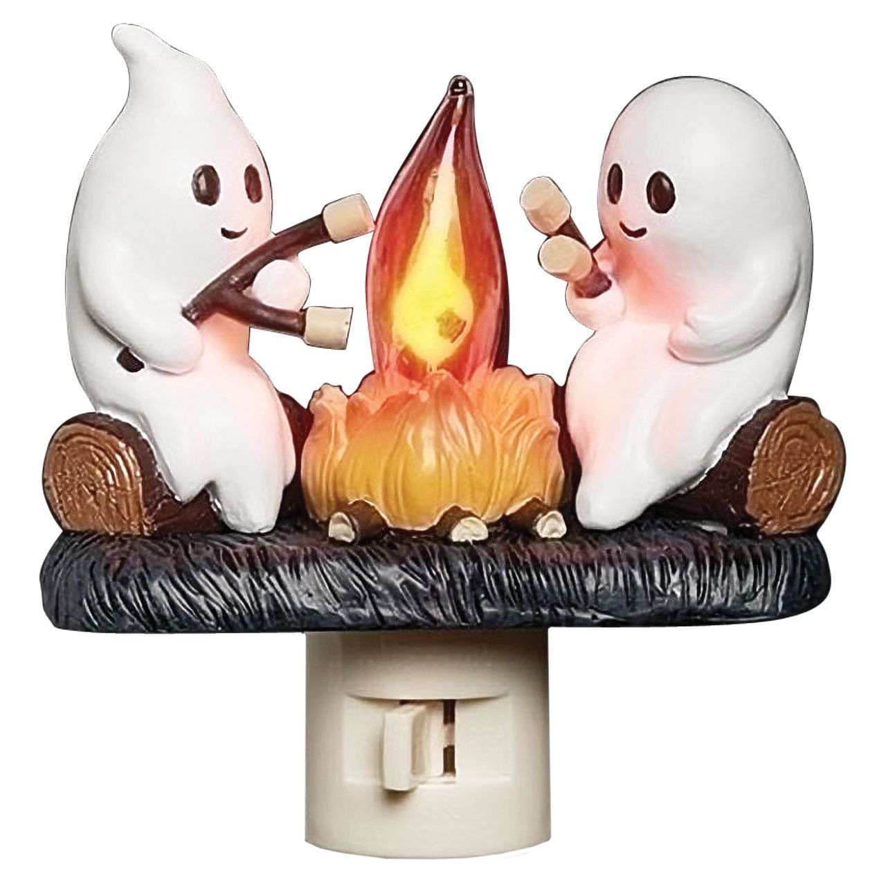 Halloween Ghost Campfire Night Light: Add Cute Spooky Vibes to Your Cozy Space 🎃👻