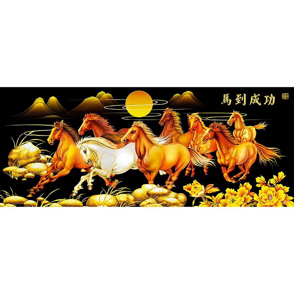 

Running Horse - Round Drill Diamond Painting - 100*40CM (Big Size), 501 Original