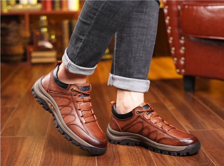MEN'S CASUAL HAND STITCHING ARCH SUPPORT & NON-SLIP BREATHABLE SHOES