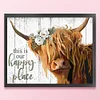 Hignland Cow - 11CT Stamped Cross Stitch 50*40cm