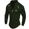 Men's Zip Long Sleeve Sports Casual Shirt