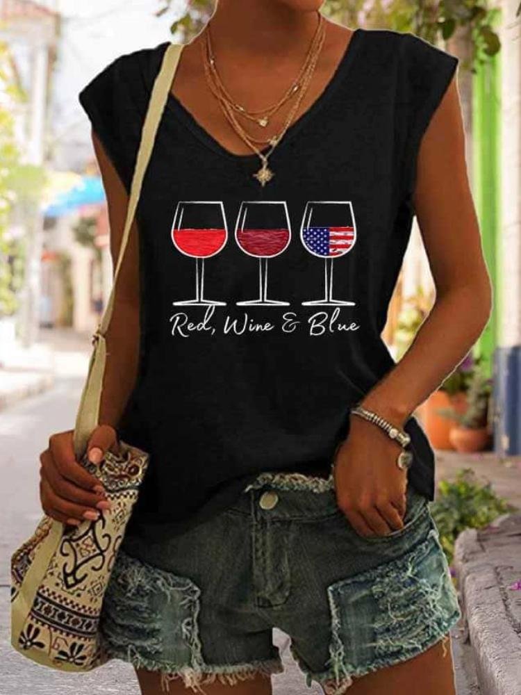 Women's Red Wine Tank Top