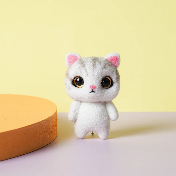 FeltingJoy - Cat Needle Felting Kit - Baby