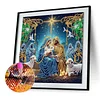 Birth of Jesus speziell geformte 5D DIY Teilbohrer Diamant-Mal-Kits 30x30cm