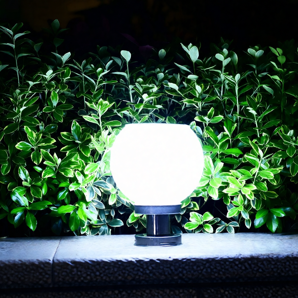 Solar Pillar Light &ndash; Automatic Outdoor Garden Lamp with Rainy Day Power Backup