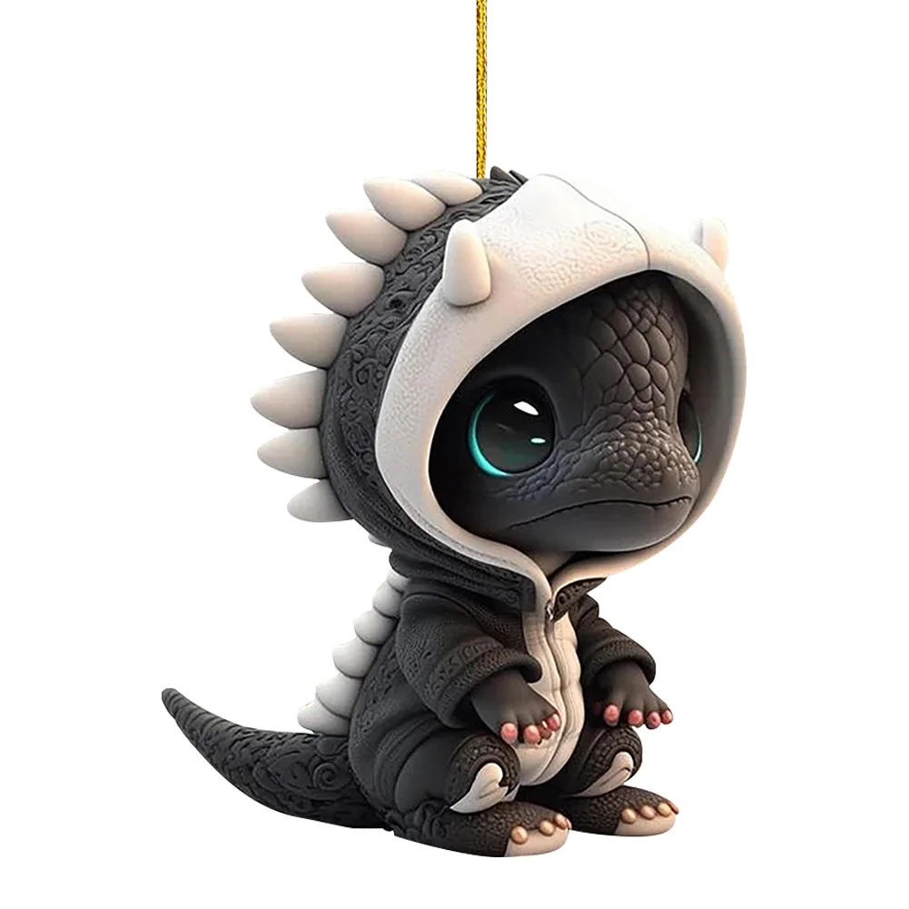 Christmas Dragon Tree Pendant Novelty Cute Acrylic Party Favors (H)