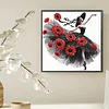 Diamond Painting-DIY Crystal Rhinestone Poppy Flower Dress Girl(Box Packaging)