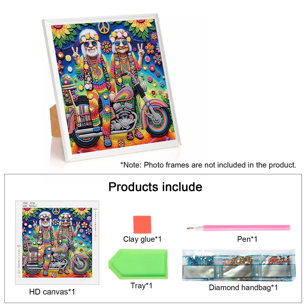 Diamond Painting - Partial Special Shaped Drill - Grandma(Canvas|30*30cm)