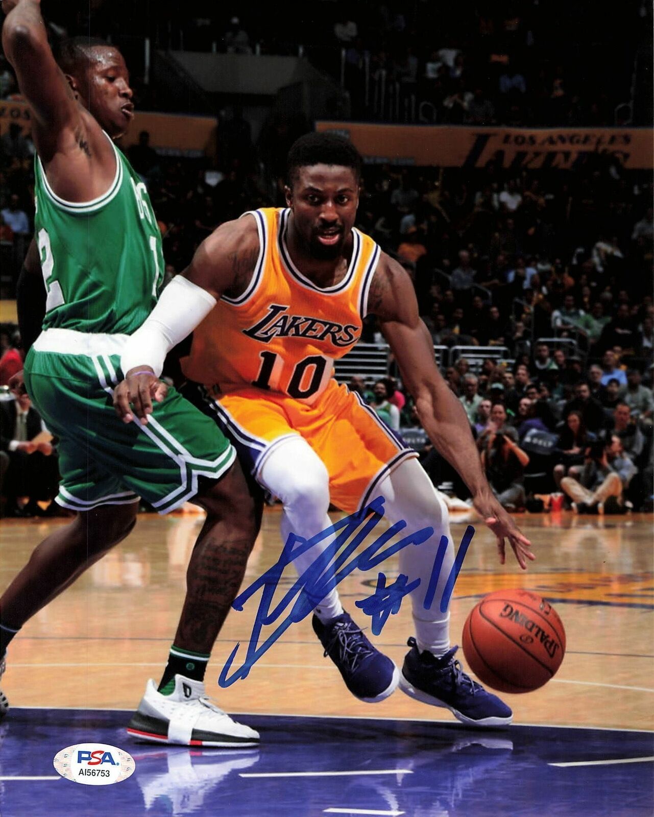 David Nwaba signed 8x10 Photo Poster painting PSA/DNA Los Angeles Lakers Autographed