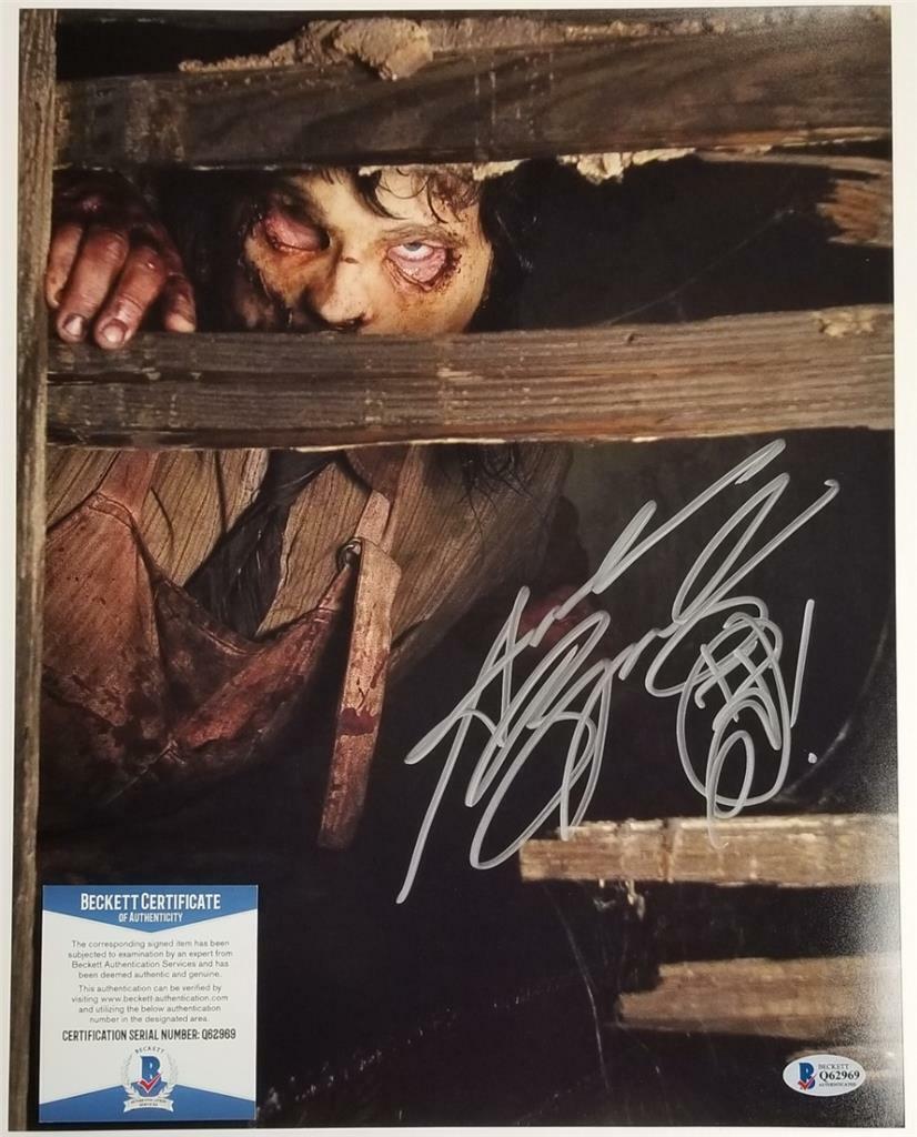 Andrew Bryniarski signed Texas Chainsaw Massacre 11x14 Photo Poster painting #5 ~Beckett BAS COA