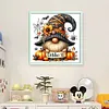 Pumpkin Gnome-11CT Stamped Cross Stitch 40*40cm/15.75*15.75in