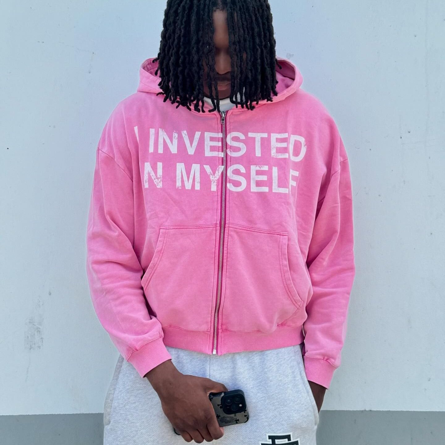 Investor Casual Streetwear Zip-Up Hoodie