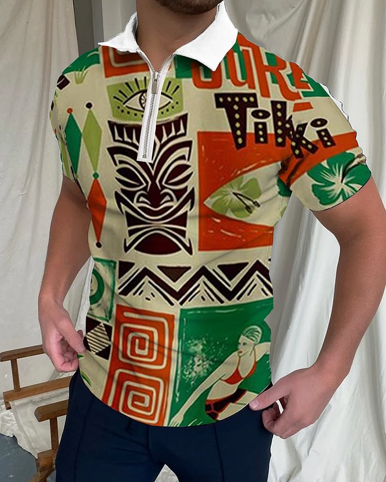Men's fashion star print shirt c6bb