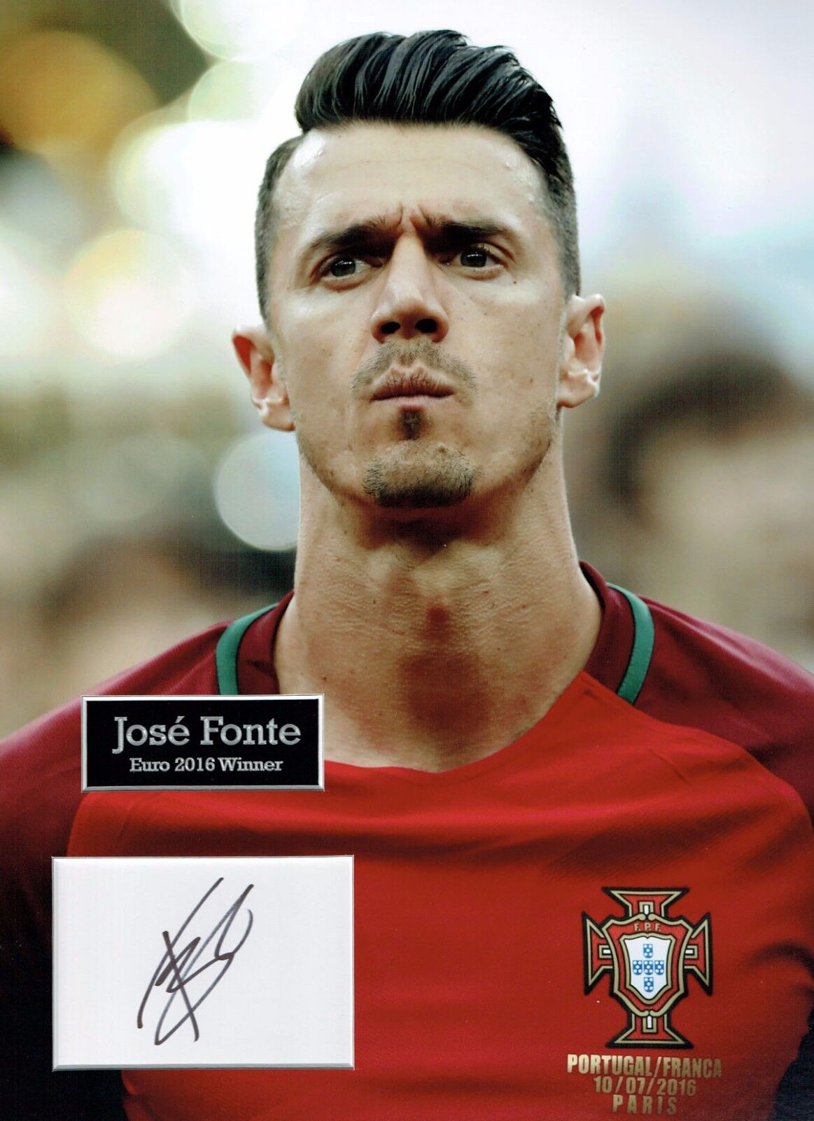 Jose FONTE SIGNED Autograph 16x12 Photo Poster painting Dry Mount AFTAL COA Portugal World Cup