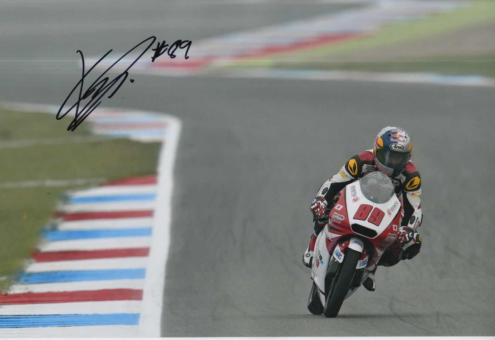 Khairul Idham Pawi Hand Signed 12x8 Photo Poster painting Honda Team Asia Moto3 2016 MOTOGP 2.