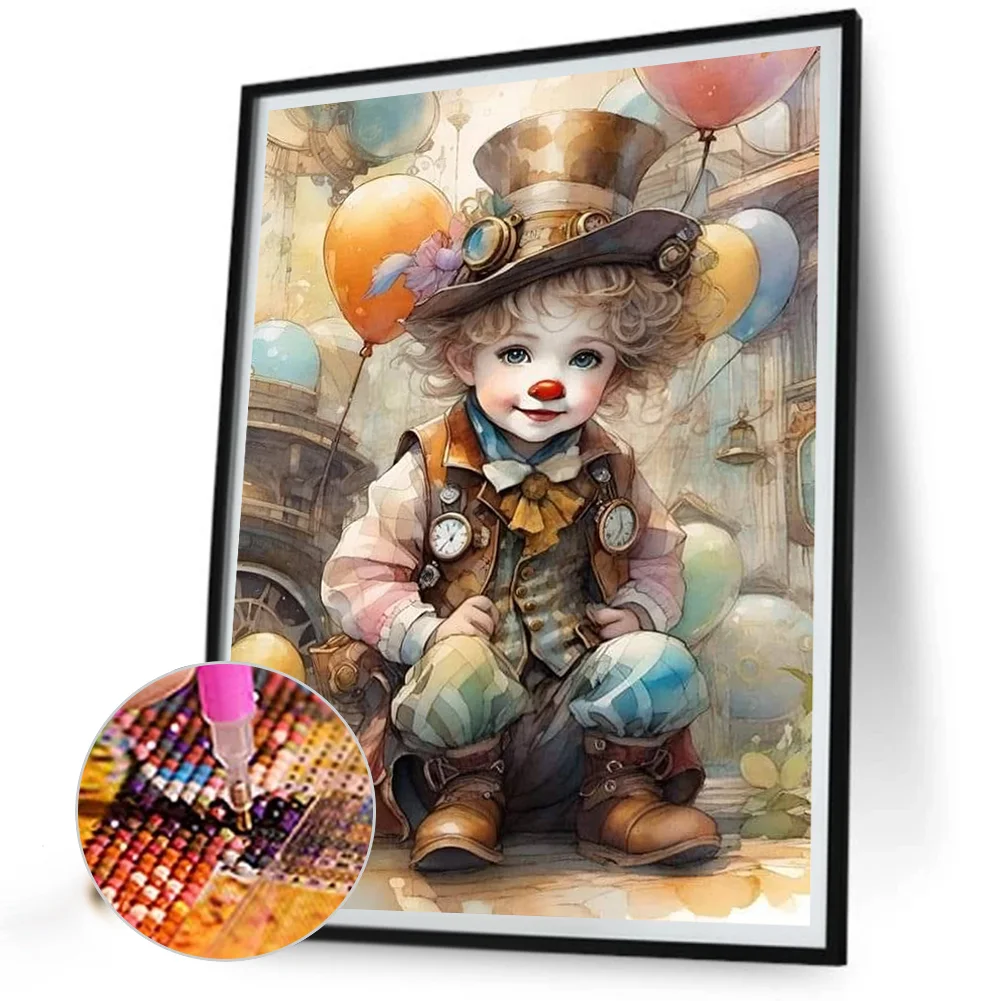 Diamond Painting - Full Square Drill - Clown(Canvas|40*50cm)