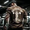 Retro &ldquo;God's Gym Canc&uacute;n Print&rdquo; Washed Gym T-Shirt by Inlyline