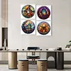 4pcs Diamond Painting -DIY Round Drill Halloween