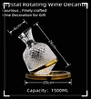 Luxury Wine Decanter Holder Tumbler Design Wine Decanter for Holiday Wedding Home, Argent jug 