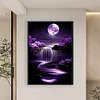 (US Only)Waterfall Printed Cross Stitch Kit 40x60cm DIY 14CT Thread Art Needlework Decor