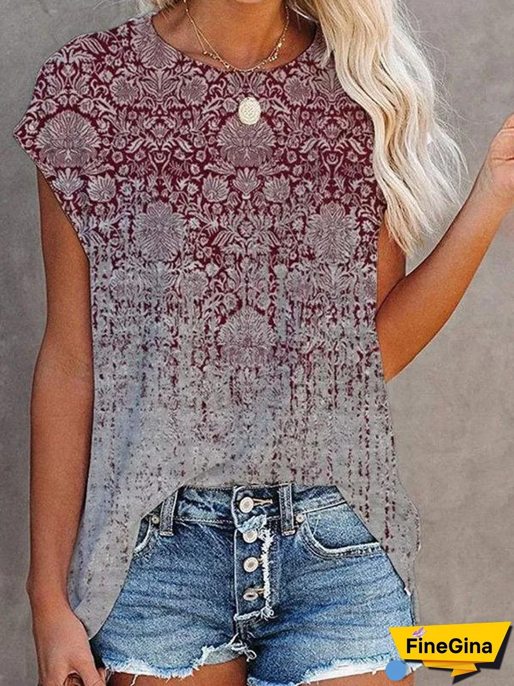 Women's Short Sleeve Scoop Neck Tops