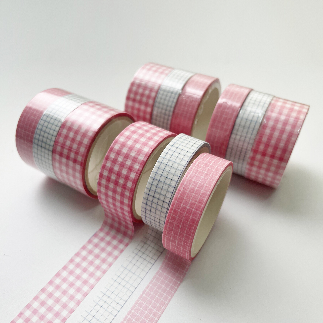JOURNALSAY 3 Pcs/Set Simple Fresh Washi Tape Kawaii Journal Material