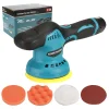 110V Car Beauty Shop Polisher Waxing Machine Motor Electric Sander Lithium Battery Polisher