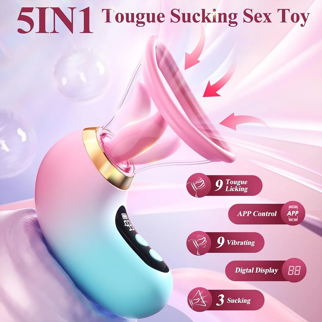 Dorelle Tongue Vibrator Suction App Control With Lcd Display