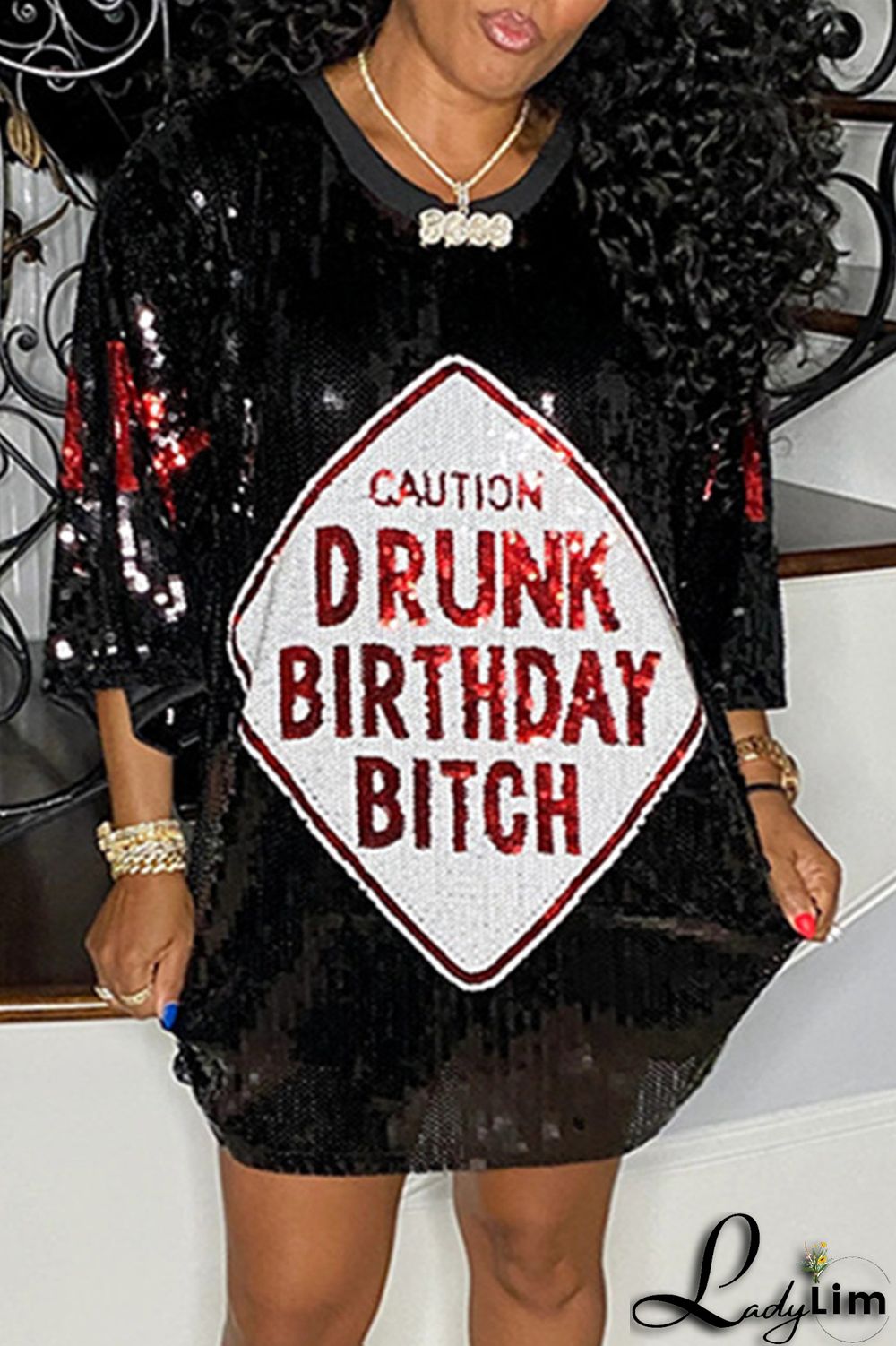 Stripe Fashion Casual Patchwork Sequins O Neck A Line Dresses