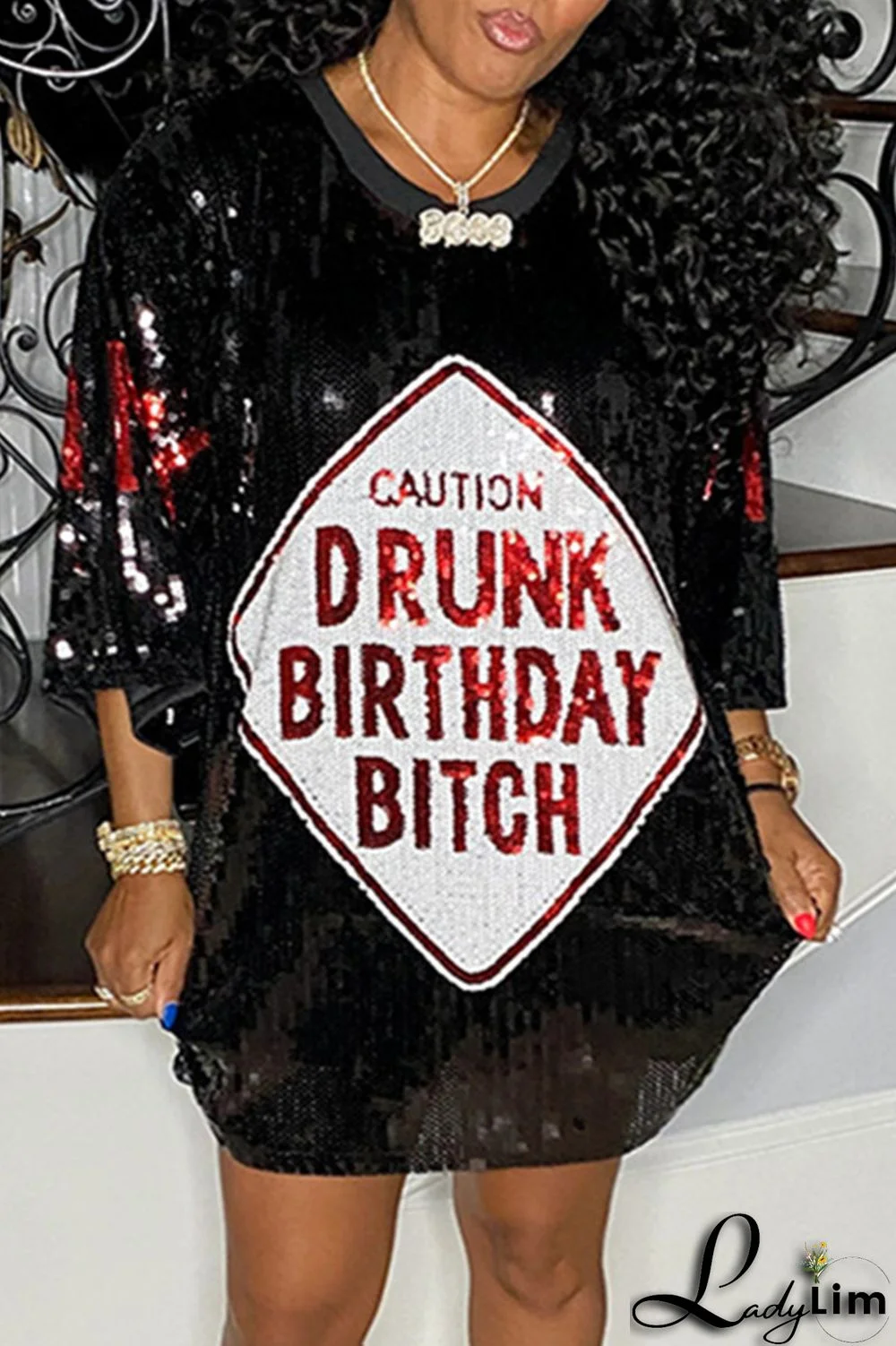 Stripe Fashion Casual Patchwork Sequins O Neck A Line Dresses