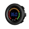 LED Digital Color Display Voltmeter Volt Panel Meter for 12V Car Motorcycle