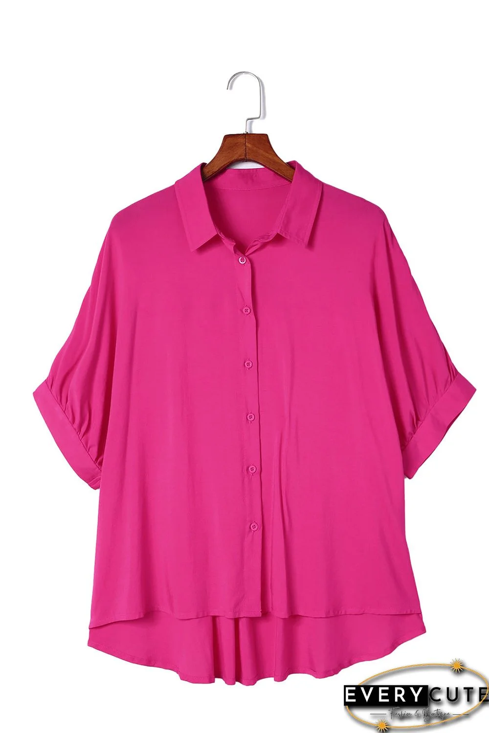 Rose Soft Oversize Dolman Shirt