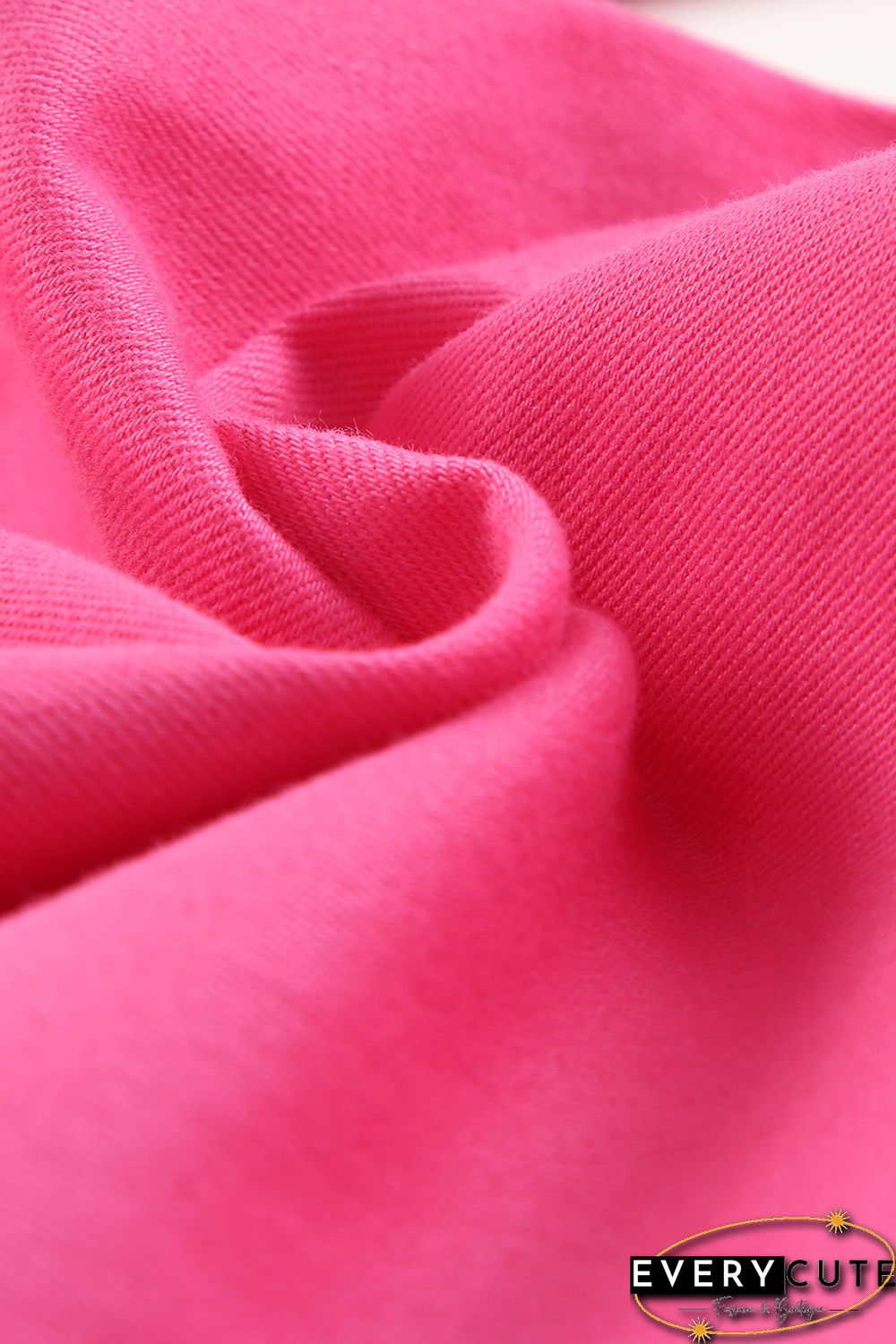 Pink Bell Bottom Denim Pants