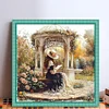Victorian Girl-14CT Stamped Cross Stitch 50*50cm/19.69*19.69in