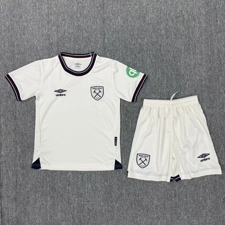 2025-26 New Season-West Ham United Away-Jersey-Children's Wear