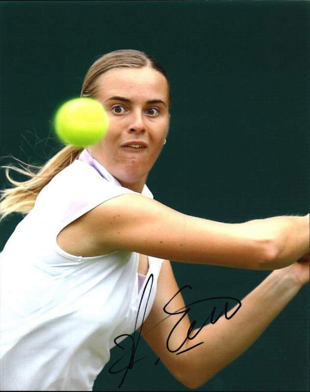 Anastasiya Yakimova signed tennis 8x10 Photo Poster painting W/Certificate Autographed (A0003)