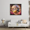 Dancing Beauty And The Beast-14CT Stamped Cross Stitch 50*50cm/19.69*19.69in tapestrymarket