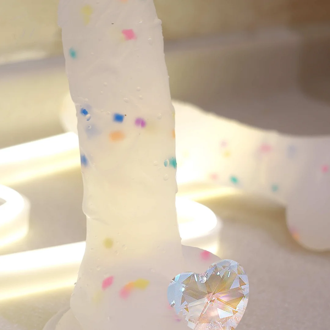 Colorful Liquid Dildo Colorful Silicone Realistic Wolf Fake Penis With Suction Cup Fantasy Dildos Masturbater Anal Knotted Toys