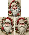 3pcs DIY Pearl Painting - Handmade Self - Adhesive Pearls - Santa Claus