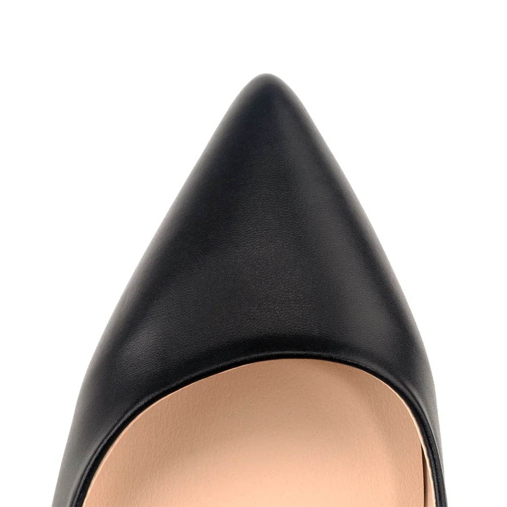 65mm Women Chunky Heels Comfortable Middle Block Heel Pumps-MERUMOTE