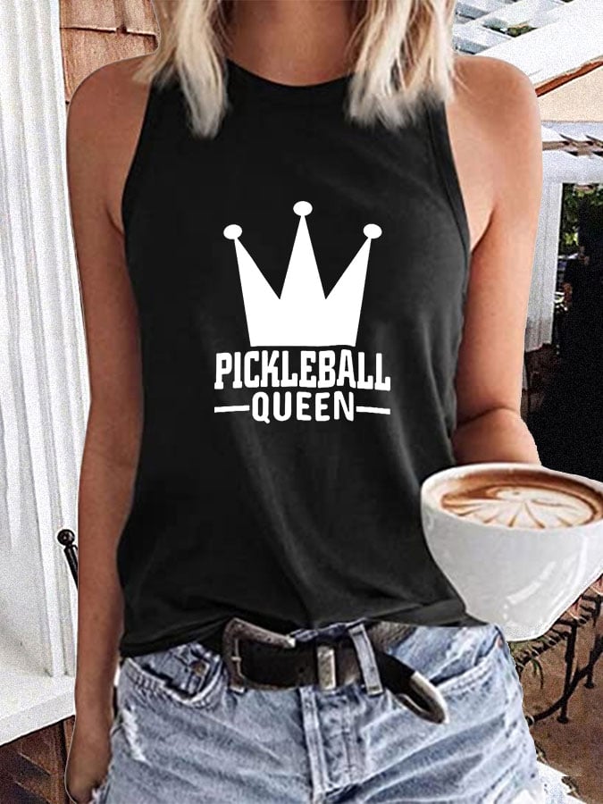Women's Pickleball Queen Printed Vest