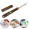 Vintage Carved Metal Seam Ripper with Safety Cover - Antique Stitch Unpicker & Thread Remover for Cross Stitch Mistakes tapestrymarket