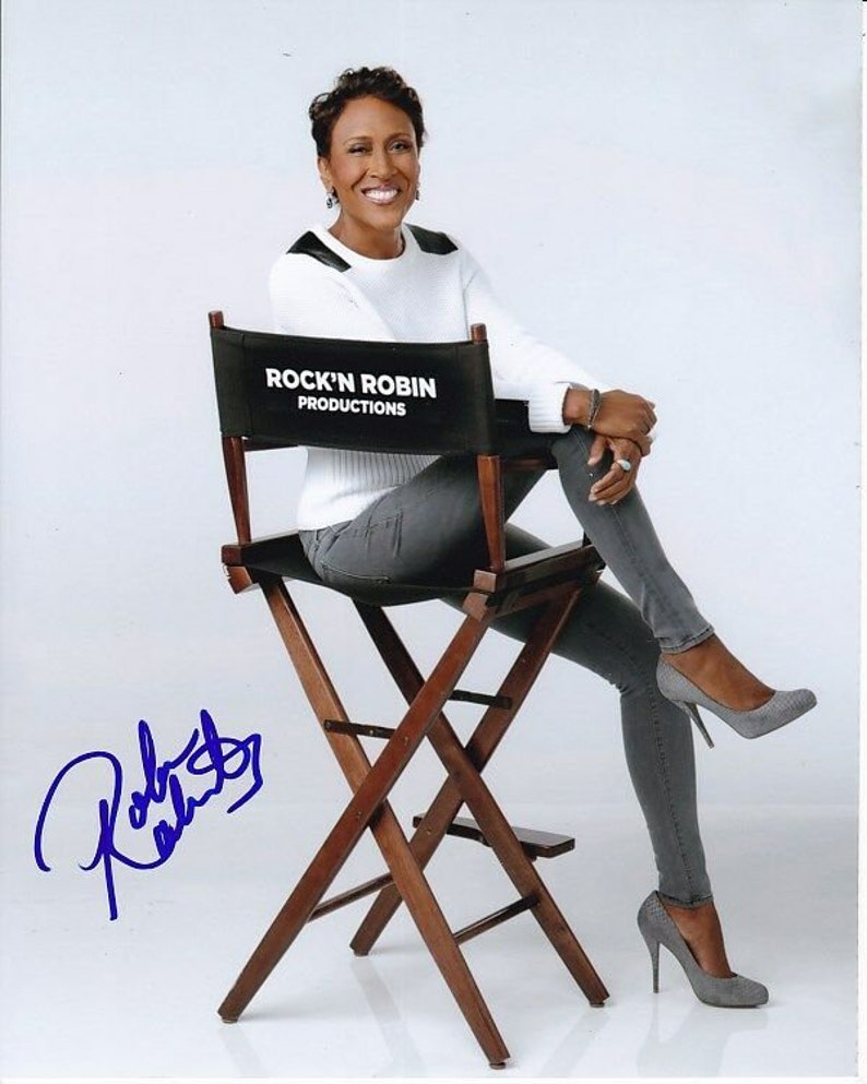 Robin roberts signed autographed Photo Poster painting