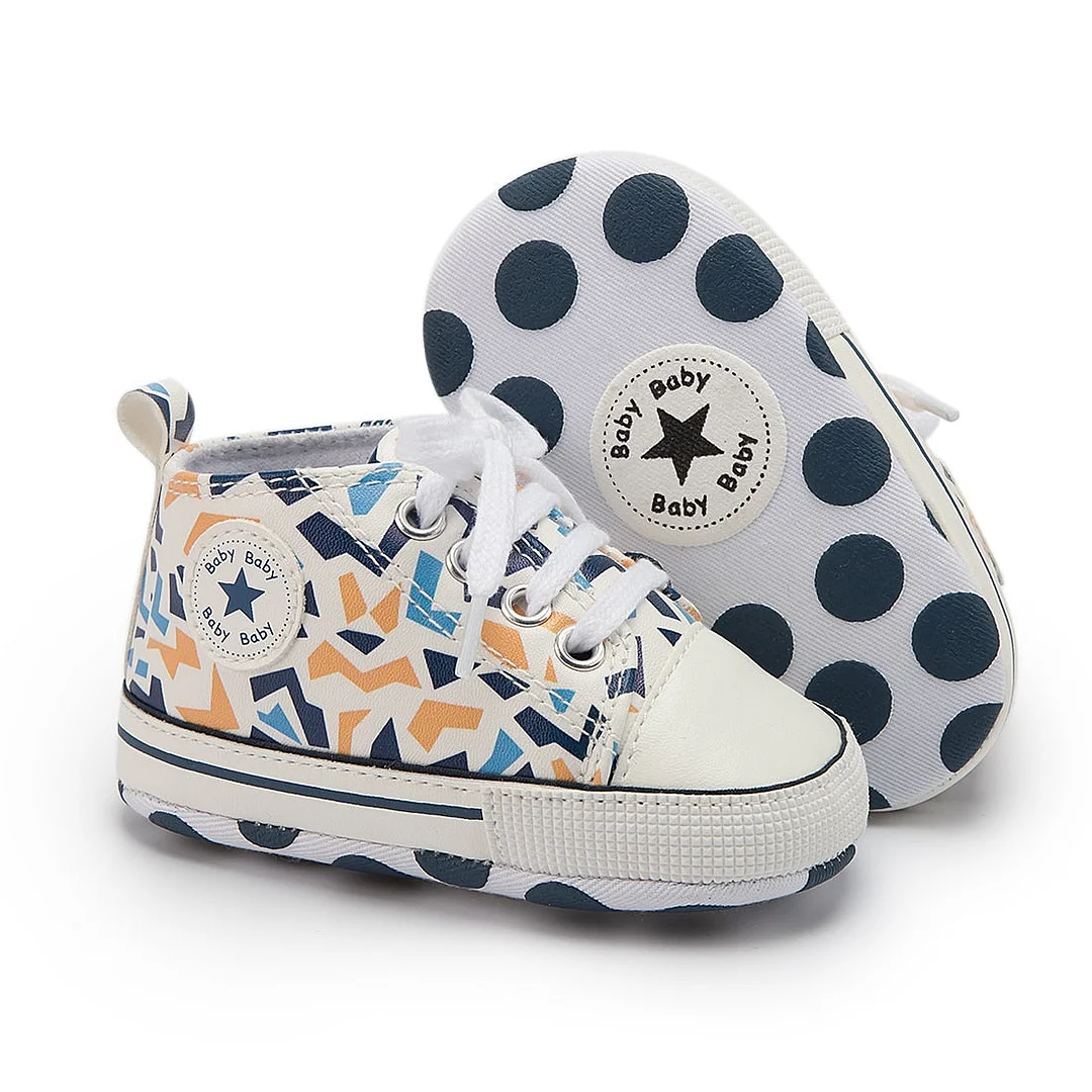 Baby Boys Girls First Walkers Shoes Infant Toddler Soft Sole Anti-slip Baby Shoes Newborn Canvas Baby Sports Sneakers Shoes