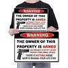 No trespassing warning - Metal Tin Signs(8*12Inch/12*16Inch)