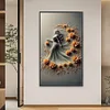 (40*70cm)Flower Skirt Girl - Full Round Drill Diamond Painting