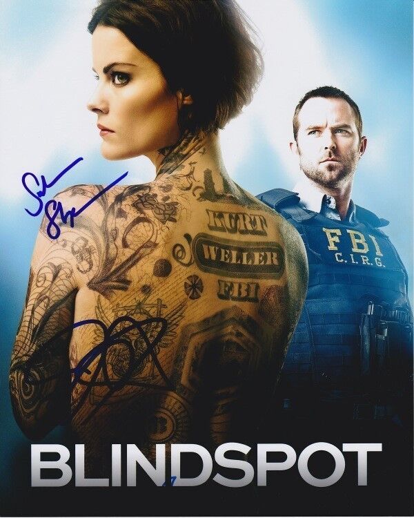 JAIMIE ALEXANDER & SULLIVAN STAPLETON autographed BLINDSPOT KURT & JANE Photo Poster painting